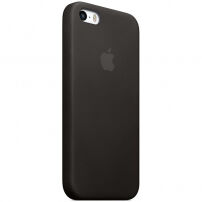 Original kožna navlaka za Apple iPhone 5S/SE (2016) - crna
