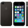 Original kožna navlaka za Apple iPhone 5S/SE (2016) - crna