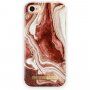 iDeal Of Sweden mramorirana maskica za iPhone 6 / 6S / 7 / 8 / SE (2020/2022) - crvenozlatna