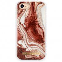 iDeal Of Sweden mramorirana maskica za iPhone 6 / 6S / 7 / 8 / SE (2020/2022) - crvenozlatna