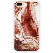 iDeal Of Sweden mramorirana maskica za iPhone 6 Plus / 6S Plus / 7 Plus / 8 Plus - crvenozlatna