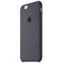 Original silikonska maskica za Apple iPhone 6S - ugljen crna