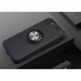 Maskica s metalnim stalkom pogodna za magnetske držače za iPhone 5 / 5S / SE (2016) - crno-sivi