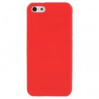Mercury Goospery mat maskica od meke plsatike za iPhone 5 / 5S / SE (2016) - crveni