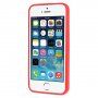 Mercury Goospery mat maskica od meke plsatike za iPhone 5 / 5S / SE (2016) - crveni