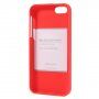Mercury Goospery mat maskica od meke plsatike za iPhone 5 / 5S / SE (2016) - crveni