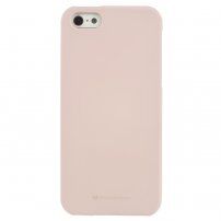 Mercury Goospery mat maskica od meke plsatike za iPhone 5 / 5S / SE (2016) - bež