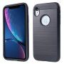 maskica brušene teksture za iPhone XR - crni