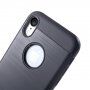 maskica brušene teksture za iPhone XR - crni