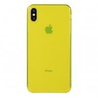 Transparentna maskica od meke plastike za iPhone XS Max - žuti