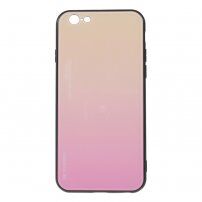 maskica sa staklenom stražnjom stranom za iPhone 6 / 6S - ružičasto zlatni