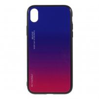 maskica sa staklenom stražnjom stranom za iPhone XR - plavoa-fuksija