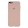 Silikonska maskica sa srcem za iPhone 6 / 6S - ružičasti
