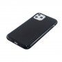 Ojačana maskica od meke plastike za iPhone 11 Pro - crni