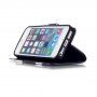 Novčanik futrola sa stalkom patka za iPhone 5 / 5S / SE (2016) - crno