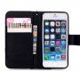 Novčanik futrola sa stalkom patka za iPhone 5 / 5S / SE (2016) - crno