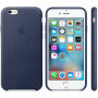 Original kožna navlaka za Apple iPhone 6S Plus - ponoćno plava