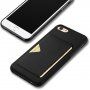 Dux Ducis maskica s pretincem za kreditnu karticu za iPhone 6 / 6S - crni