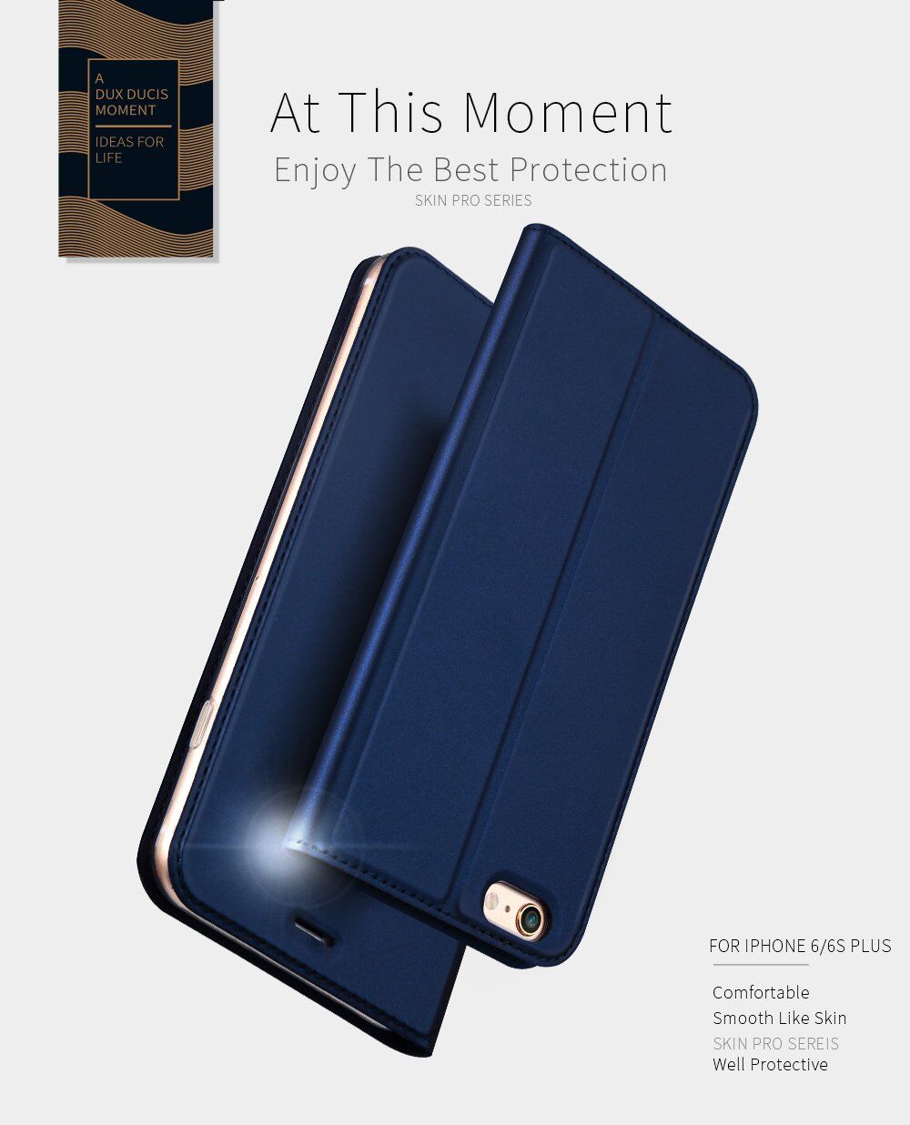 DUX DUCIS flip futrola za iPhone 6 Plus / 6S Plus - tamno sivo