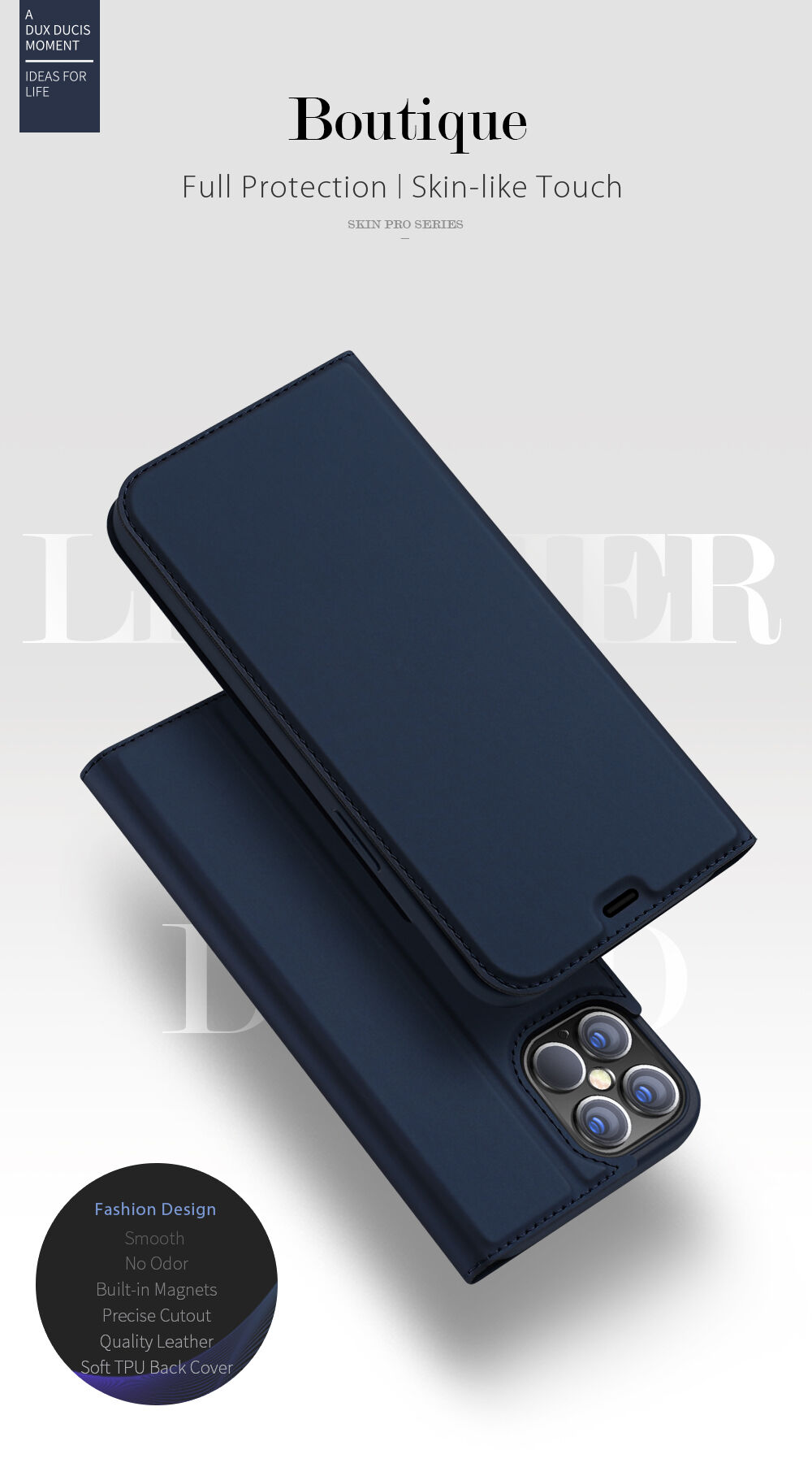 DUX DUCIS flip futrola za iPhone 12 Pro Max - crno