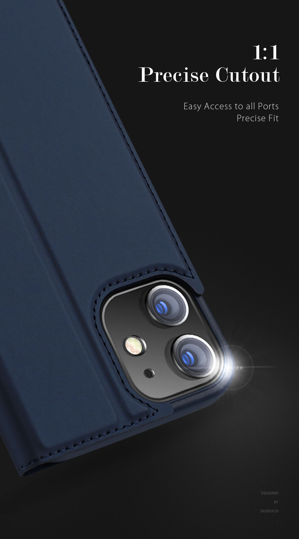 DUX DUCIS flip futrola za iPhone 12 mini - crno