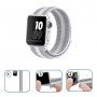 Najlonski remen s prugama za Apple Watch Ultra 49mm / 46mm / 45mm / 44mm / 42mm - bijela-bež