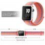 Najlonski remen s prugama za Apple Watch Ultra 49mm / 46mm / 45mm / 44mm / 42mm - neonska narančasta