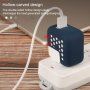 Silikonska perforirana zaštitna futrola za adapter 60W / 61W - bijeli