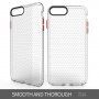 Prozirna maskica sa strukturom saća za iPhone 6 Plus / 6S Plus / 7 Plus / 8 Plus - plavi