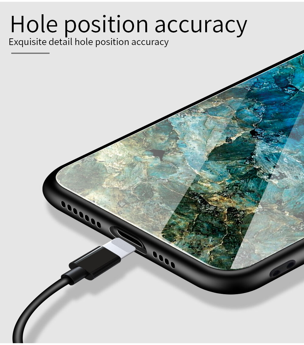 maskica sa staklenom stražnjom stranom za iPhone X / XS - šarena maglina