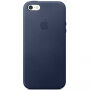 Original kožna navlaka za Apple iPhone 5S / SE (2016) - ponoćno plava