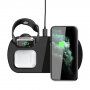 Podloga za bežično punjenje 3u1 za iPhone / Apple Watch / AirPods - crna
