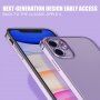 Prozirna maskica s metaliziranim rubom za iPhone 11 Pro - crni