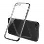 Prozirna maskica s metaliziranim rubom za iPhone 7 / 8 / SE (2020/2022) - crni