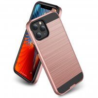 Otporna maskica za iPhone 12 mini - brušena tekstura - ružičasto zlatni