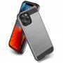 Otporna maskica za iPhone 12 mini - brušena tekstura - srebrni