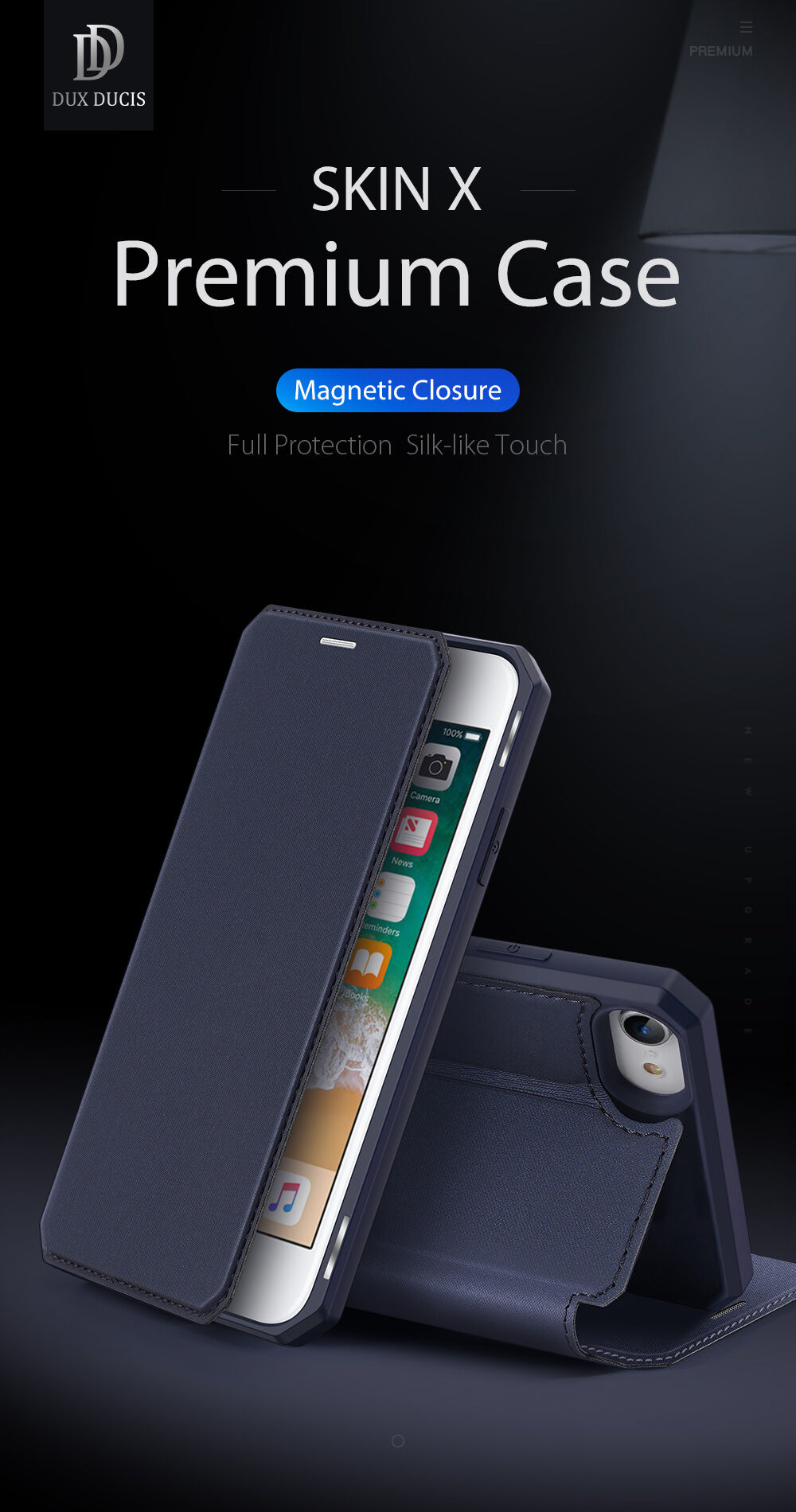 Dux Ducis futrola novčanik za iPhone 7 / 8 / SE (2020/2022) - crno
