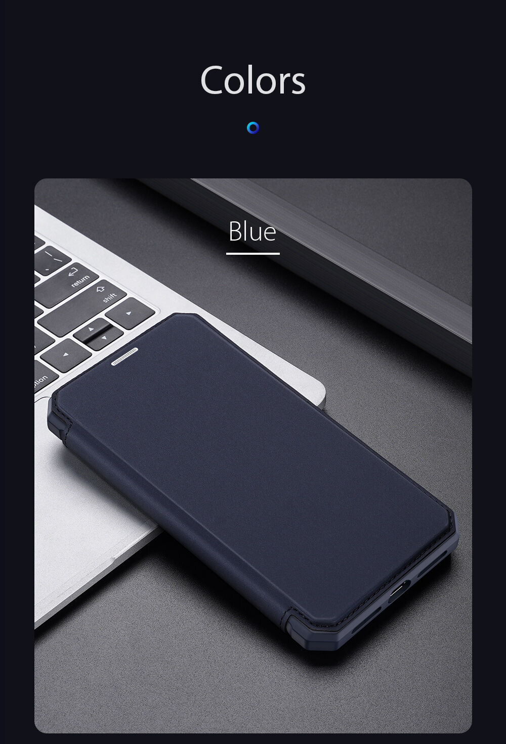 Dux Ducis futrola novčanik za iPhone 7 / 8 / SE (2020/2022) - crno