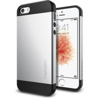 Spigen tenký ekskluzivna zaštitna maskica za Apple iPhone SE (2016) / 5S /6 - srebrna