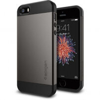 Spigen tenký ekskluzivna zaštitna maskica za Apple iPhone SE (2016) / 5S - siva
