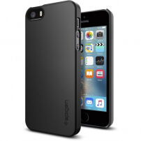 Spigen ultra-tanka otporna maskica za Apple iPhone SE (2016) / 5S - crna