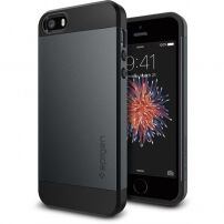 Spigen tenký ekskluzivna zaštitna maskica za Apple iPhone SE (2016) / 5S - crna