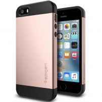 Spigen tenký ekskluzivna zaštitna maskica za Apple iPhone SE (2016) / 5S / 6 - ružičasta crna