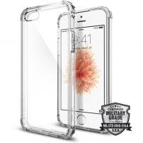 Spigen Crystal Shell zaštitna polikarbonatna maskica za Apple iPhone SE (2016) / 5S - proziran