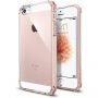 Spigen Crystal Shell zaštitna polikarbonatna maskica za Apple iPhone SE (2016) / 5S - prozirna ružičasta