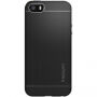 Spigen Neo ekskluzivna zaštitna maskica za Apple iPhone SE (2016) / 5S - crna srebrna