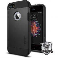Spigen Armor otporna tanka maskica za Apple iPhone SE (2016) / 5S - crna