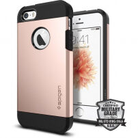 Spigen Armor otporna tanka maskica za Apple iPhone SE (2016) / 5S - ružičasta