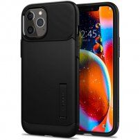 Spigen Slim Armor maskica sa stalkom za iPhone 12 Pro Max - crni