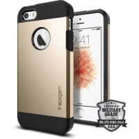 Spigen Armor otporna tanka maskica za Apple iPhone SE (2016) / 5S - zlatna